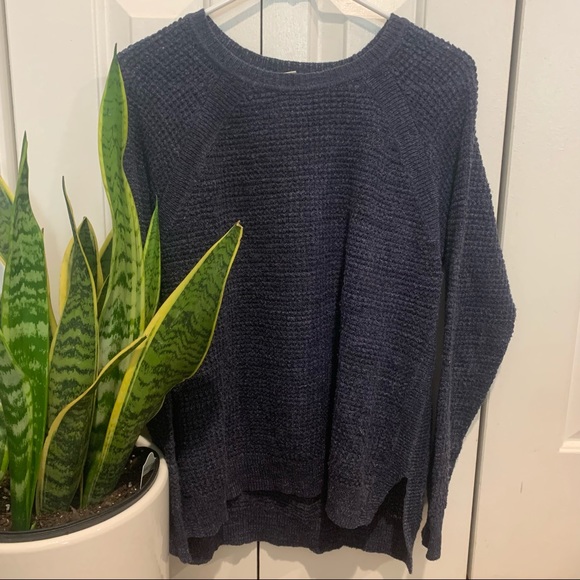 J. Crew Sweaters - J crew linen blend blue crewneck sweater